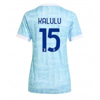 Stroje piłkarskie Juventus Pierre Kalulu #15 Koszulka Wyjazdowej dla damskie 2025-26 Krótki Rękaw